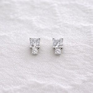 Crystal Drop Stud Earrings | Brand New